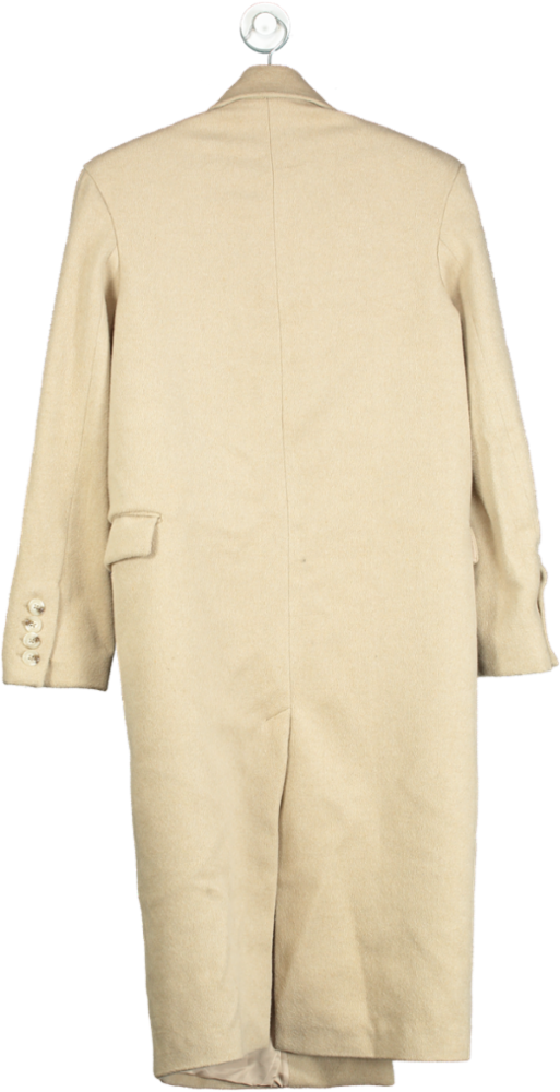 House of CB Beige Carter White Pepper Coat XS