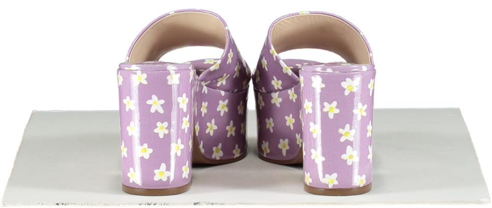 Larroude Purple Miso Floral Patent Mule UK 3.5 👠