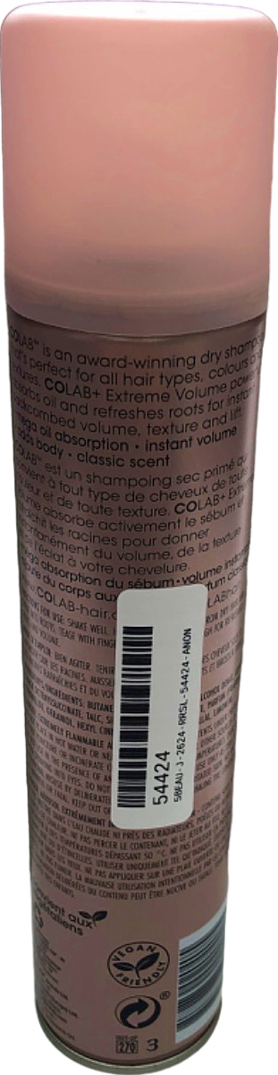 COLAB Extreme Volume Dry Shampoo 200ml