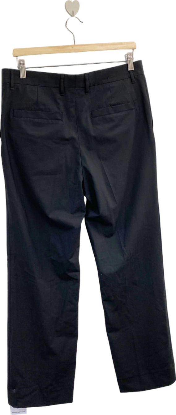 J.Lindeberg Black Haj Wool-Blend Summer Pants UK W32