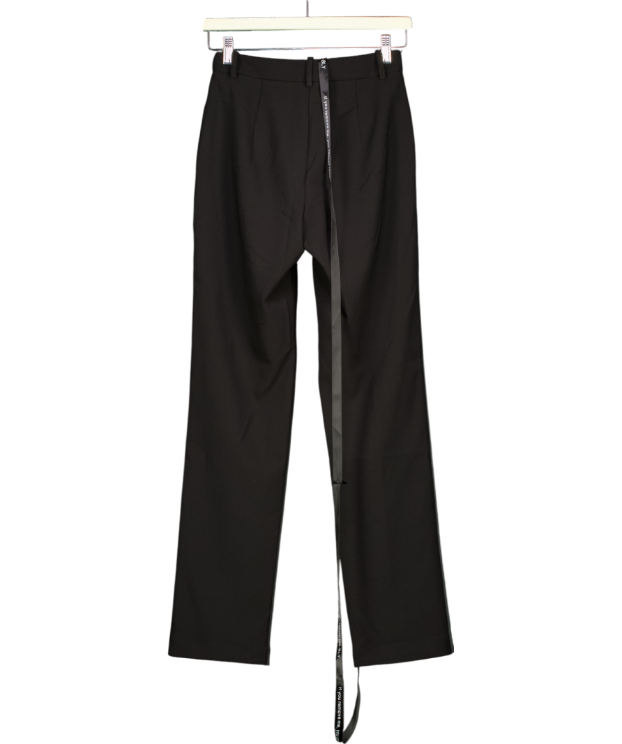 Boldly Love Yourself Black Classic Trousers UK 6