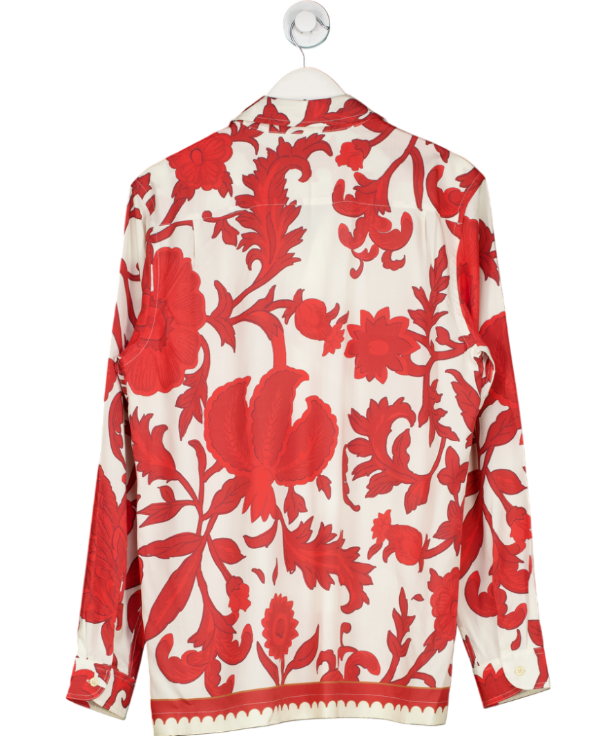 SMS Ridley Red Dragon Flower Printed Top UK M