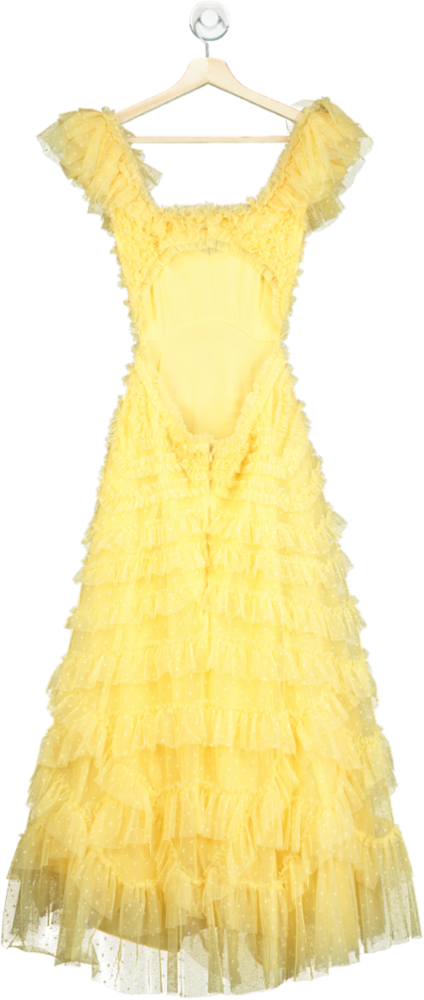 Needle & Thread Yellow Tulle Dress UK 6