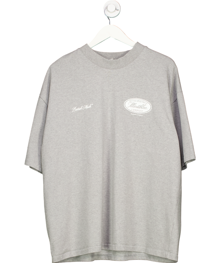 Illicit Bloc Grey 100% Cotton British Sportswear T-shirt UK XL