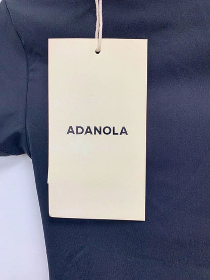 Adanola Black Short Sleeve Longline Top UK XS