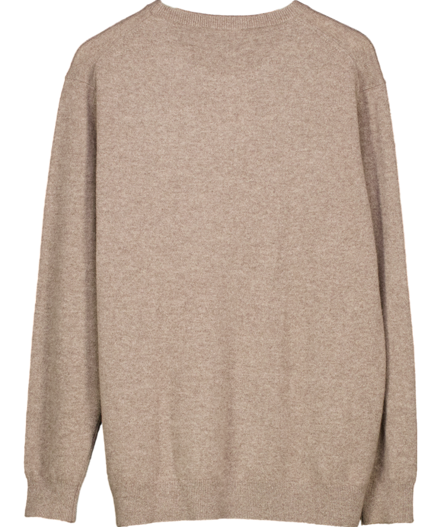 Lily Silk Brown 100% Cashmere Jumper UK L