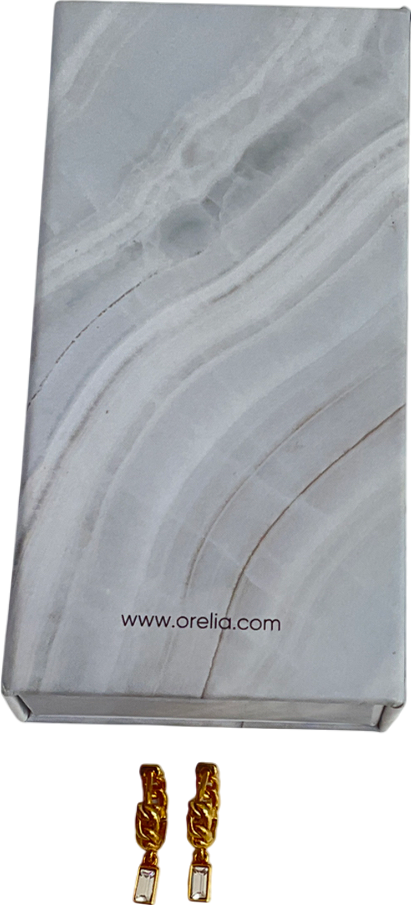 Orelia Metallic Huggie Hoop Earrings