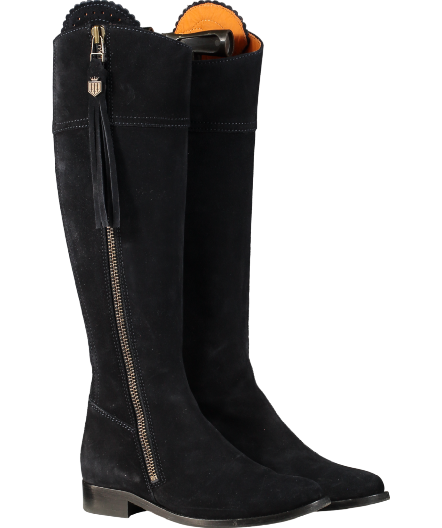 Fairfax & Favor Blue Regina Suede Boots UK 5 EU 38 👠