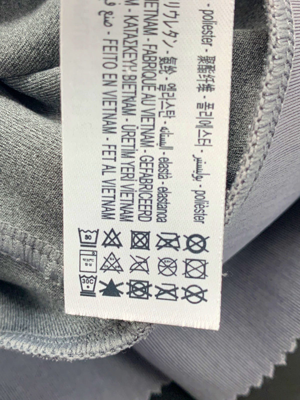 Oysho Grey Sports Bra and Shorts Set UK XS