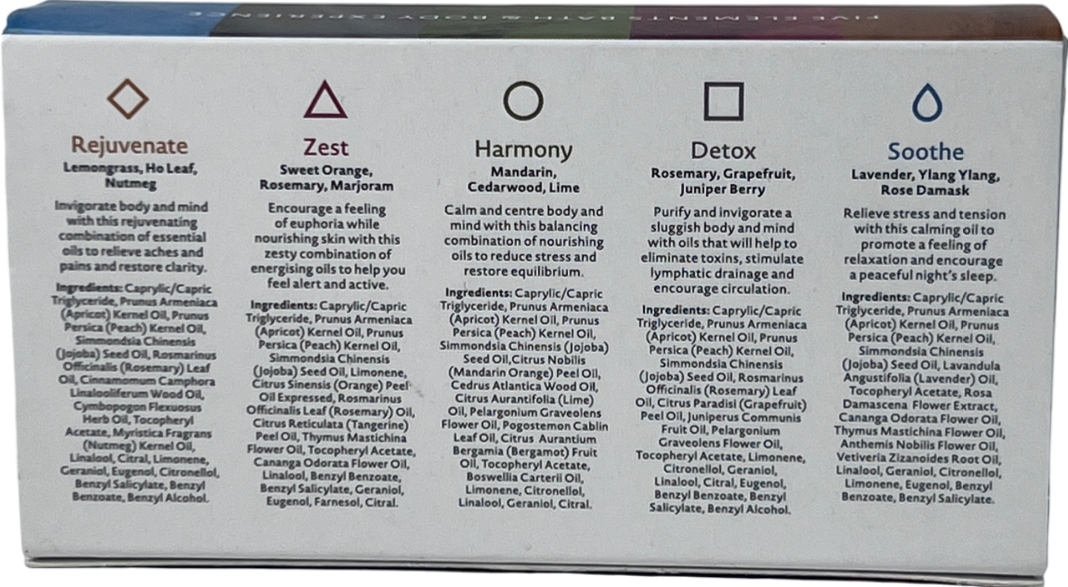 elemental herbology Five Elements Bath & Body Experience 5x10ml