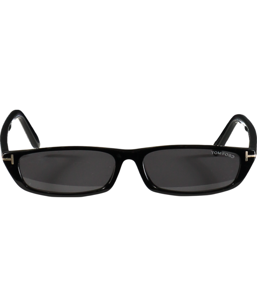 Tom Ford Black Alejandro Sunglasses in case