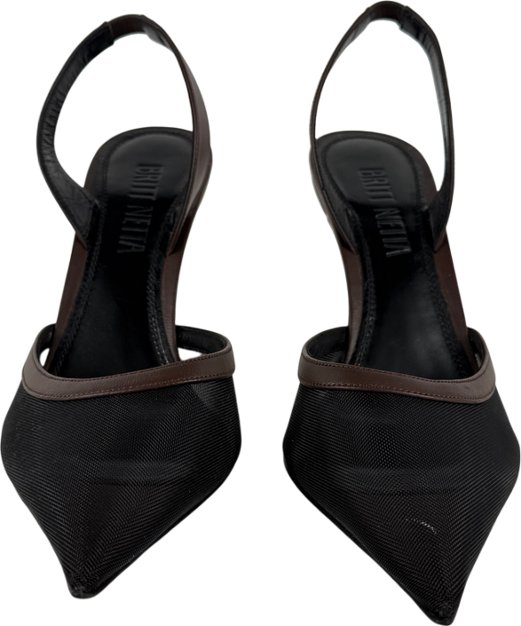 BRITT NETTA Brown Esme 95 Heels UK 6 EU 39 👠