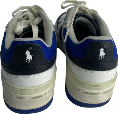 Polo Ralph Lauren Masters Sport In Blue White Trainers UK 6