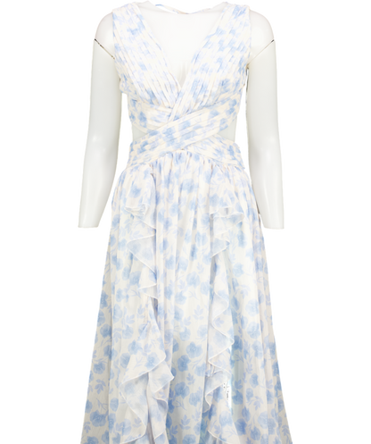 ALB Anne Louise Blue Astrid Maxi Dress UK 8