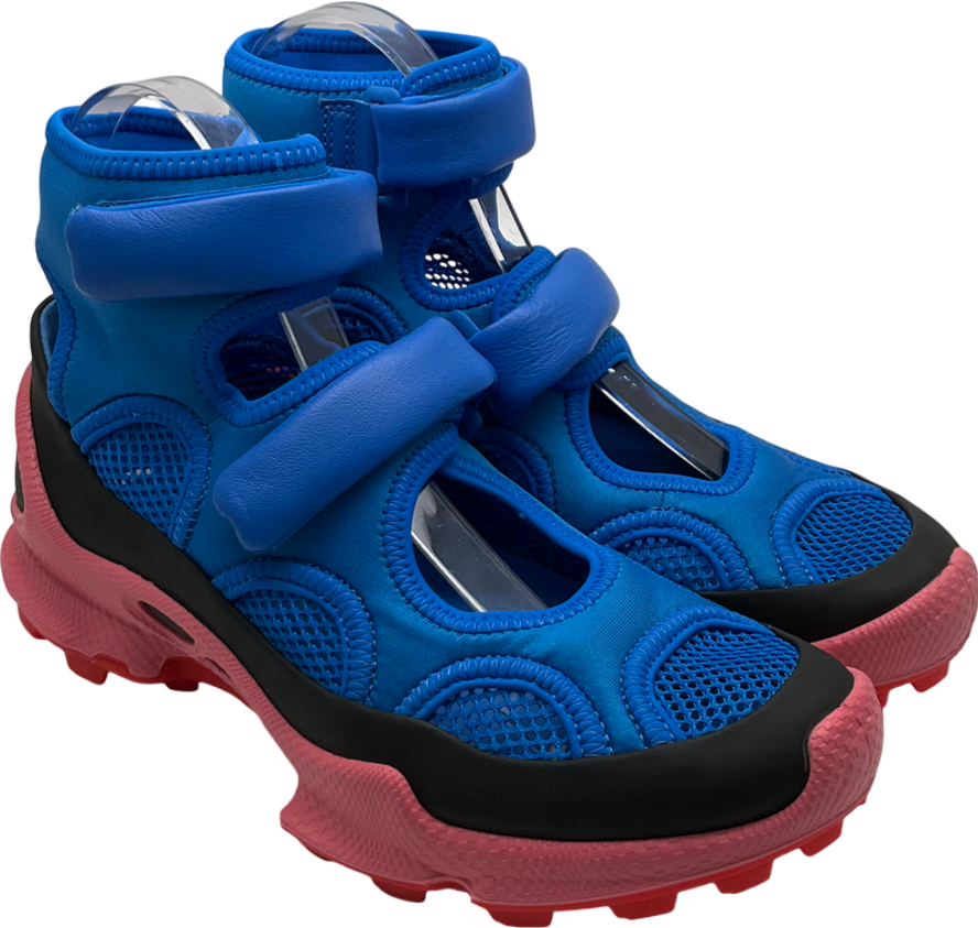 ecco Blue Boom C-trail W Leather High Top Trainer UK 4 EU 37 👠