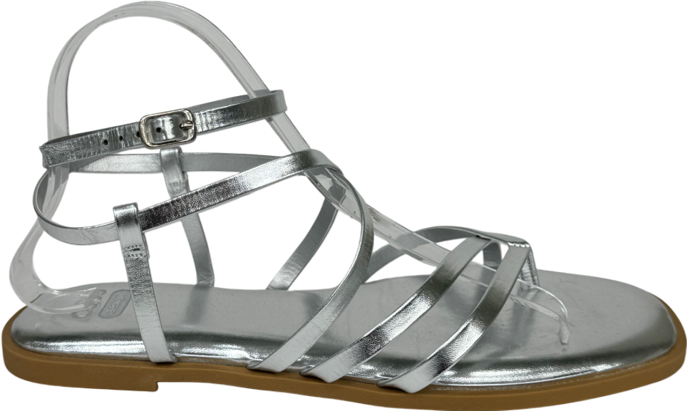 ASOS Metallic Fierce Strappy Sandal UK 7 EU 40 👠