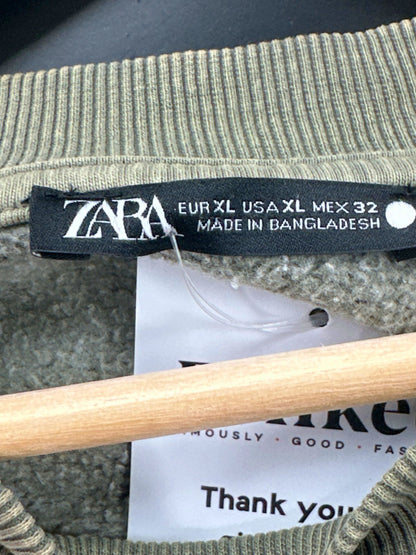 Zara Olive Green Sweatshirt UK XL