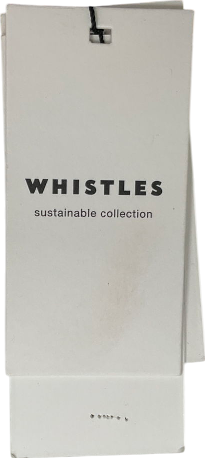 Whistles Blue Amelia Cape Sleeve Dress UK 16