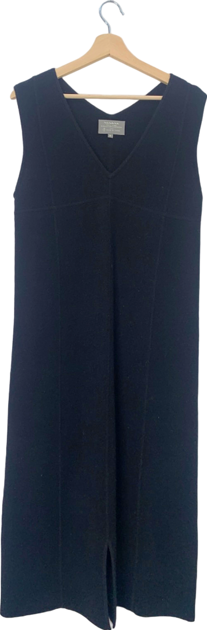 Varana Black Cashmere Sleeveless Dress UK M