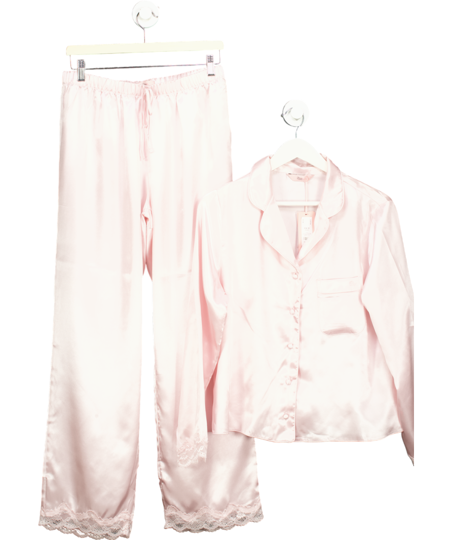 boux avenue Pink Amelia Long Sleeve Pyjama Set UK 12