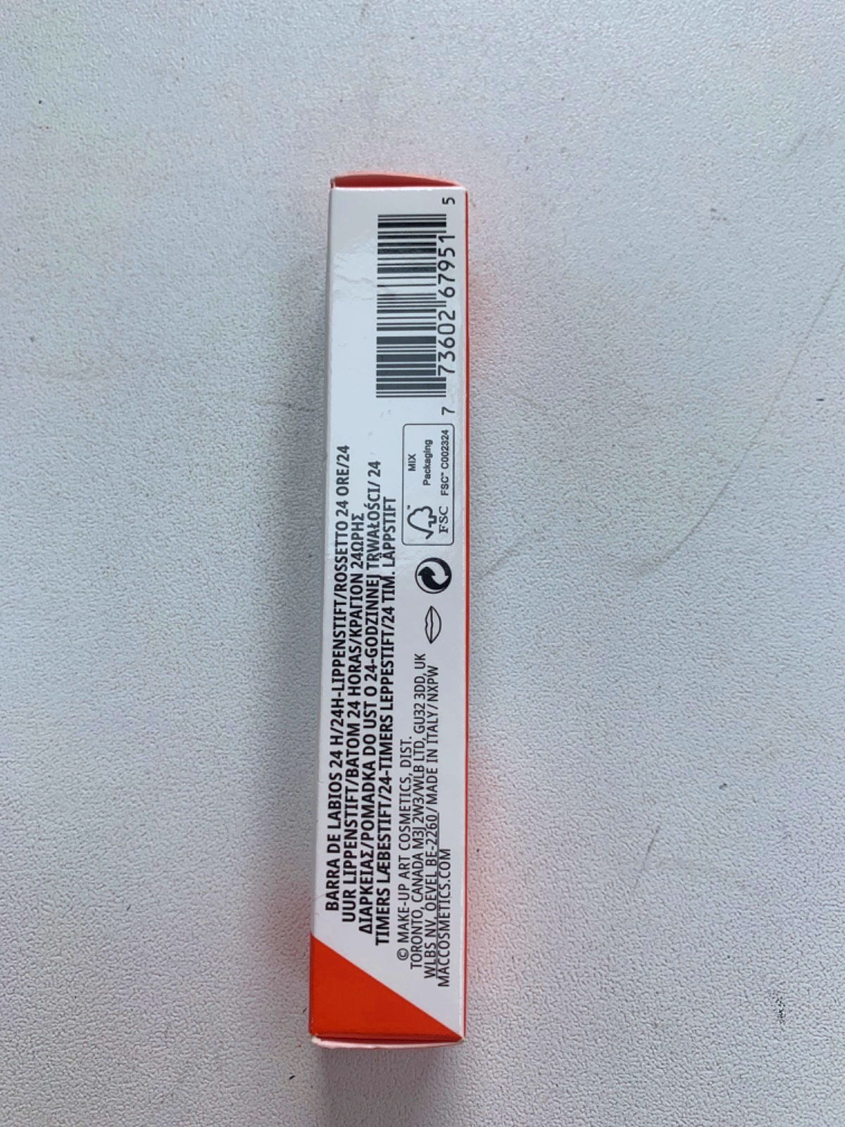 MAC Locked Kiss 24HR Lipstick 57 Renegade 1.9g