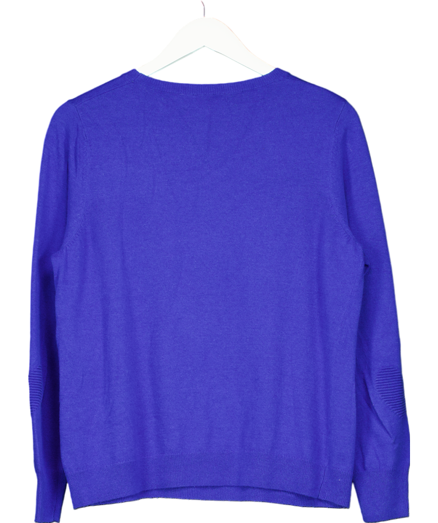 Mint Velvet Blue Ottoman Heart Jumper UK 16