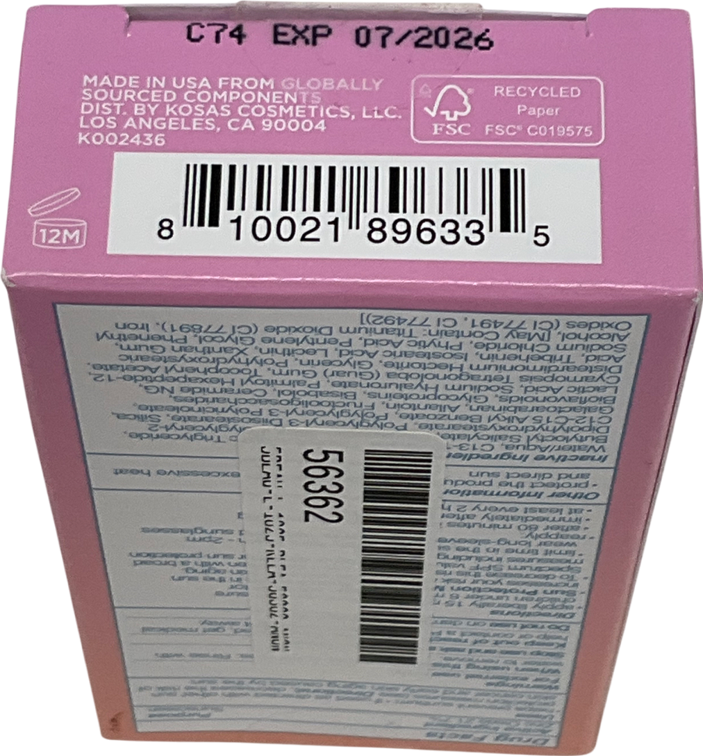 Kosas Dreambeam Sunlit Sunscreen Spf 40 Dream Beam Sunlit 40ml