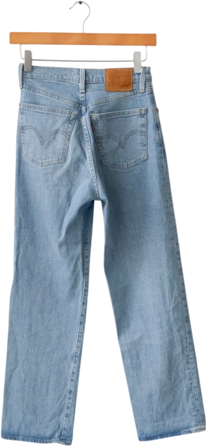 LEVI'S Light Blue Ribcage Straight Jeans W24