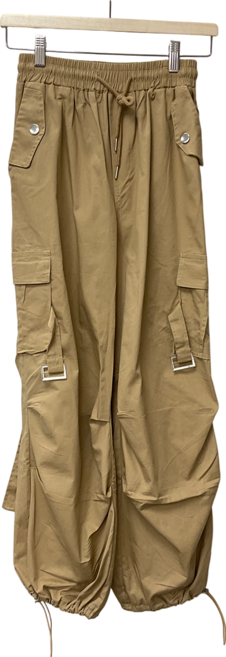 keltis shop Beige Cargo Pants UK XS/S