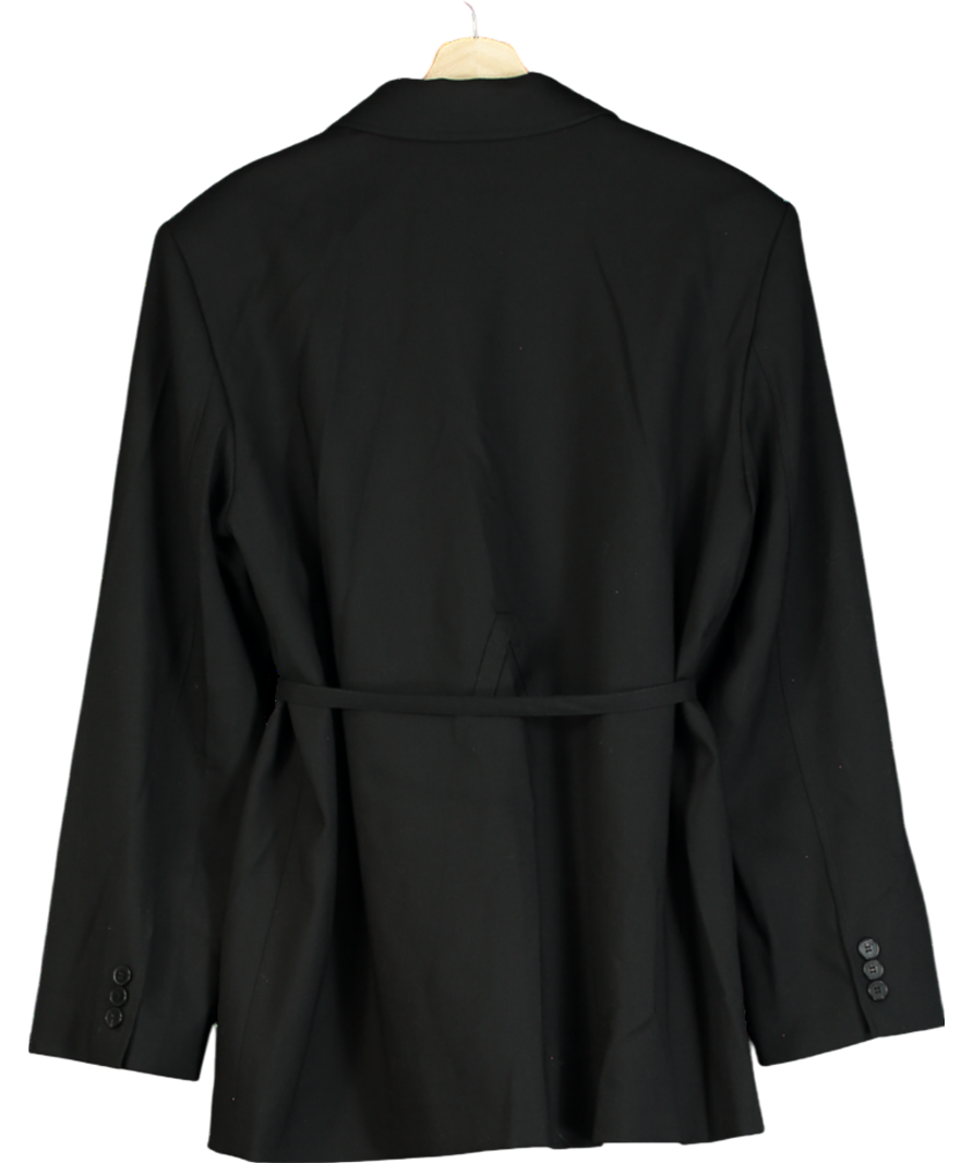 Fabrique Black Carol Belted Blazer UK S