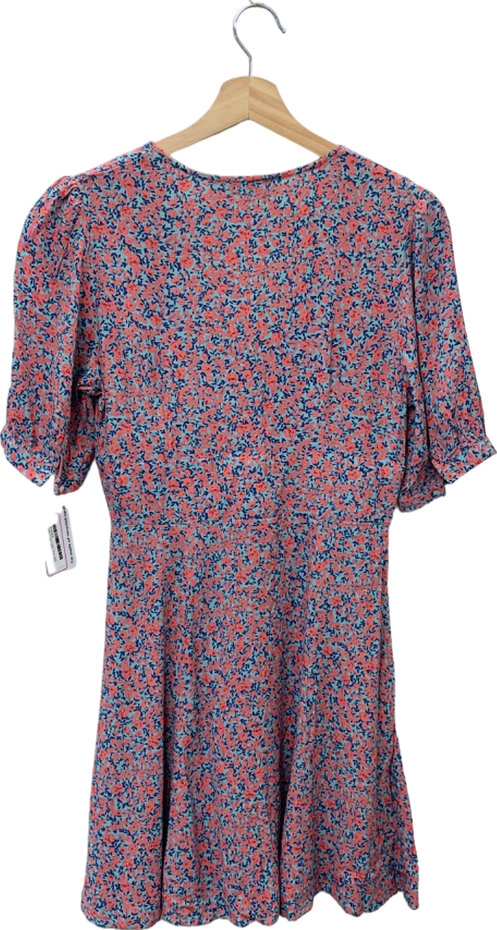 Warehouse Pink Floral Print Dress UK 8