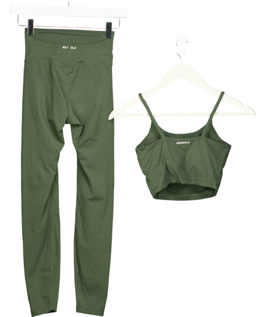 Adanola Green Ultimate Tank Bra + Ultimate Leggings UK S