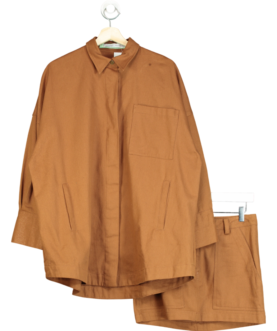 Bohemian Traders Brown Overshirt & Skirt Set UK S