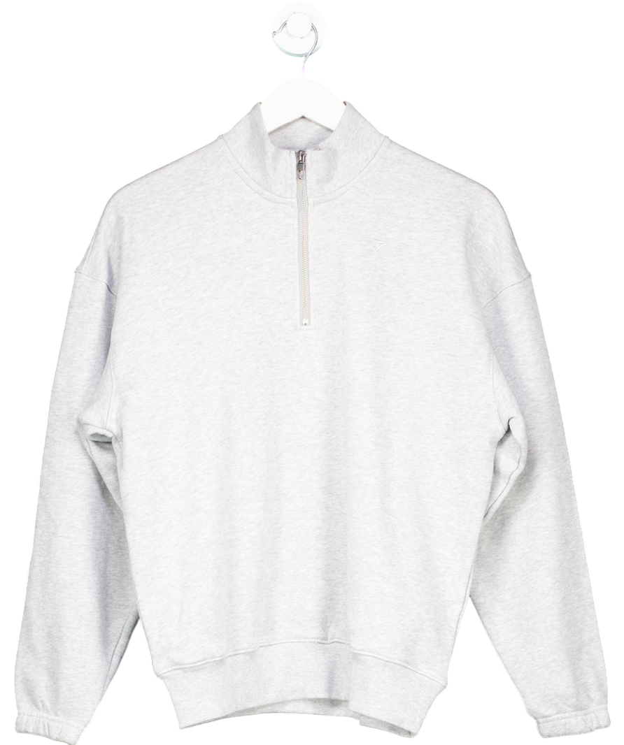 gymshark Grey Arrival 1/4 Zip UK XS