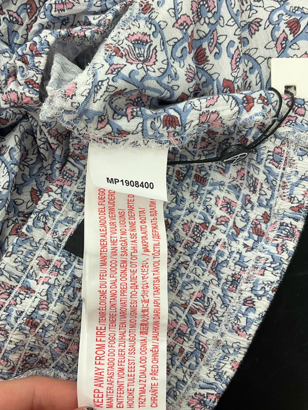 MINKPINK Multicolour Paisley Tie Front Crop Top UK XS