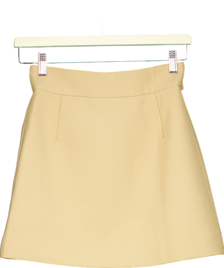 OddMuse Beige The Ultimate Muse Mini Skirt UK XS