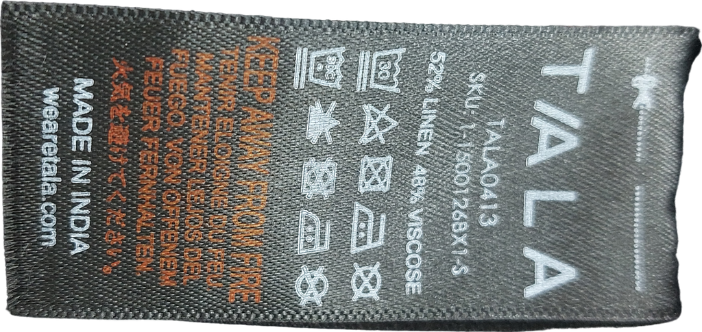 T/ALA Black The Essential Linen Shirt UK S