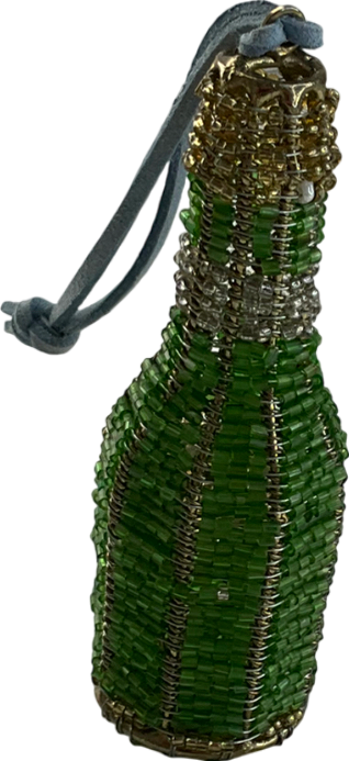 Daylesford Champagne Green Beaded Christmas Tree Decoration