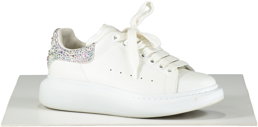 Alexander mcqueen white trainers clearance