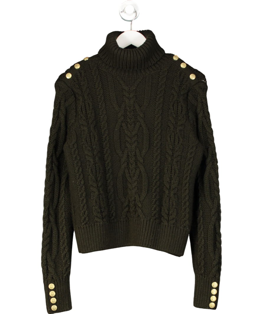 Holland Cooper Country Roll Neck Knit Forest Green UK S