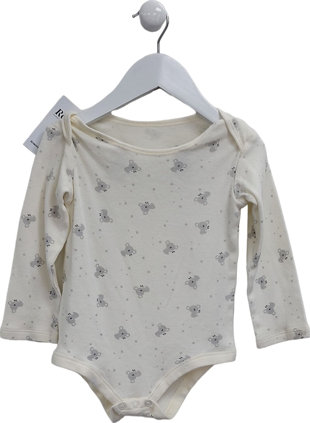 TU White Koala Print Long Sleeve Vest 18-24 Months