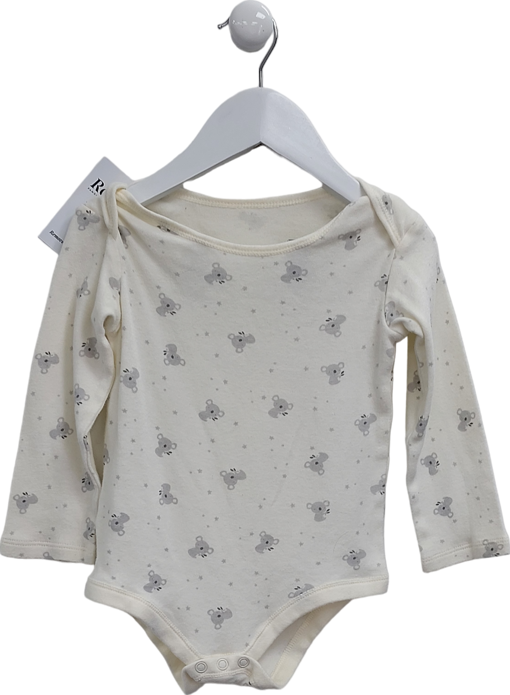 TU White Koala Print Long Sleeve Vest 18-24 Months