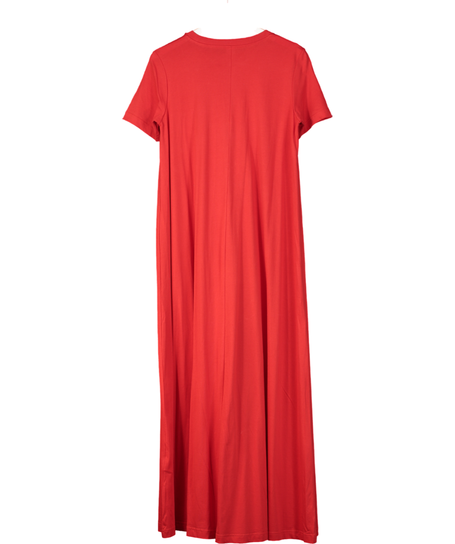 Arket Red Relaxed T-shirt Dress UK S
