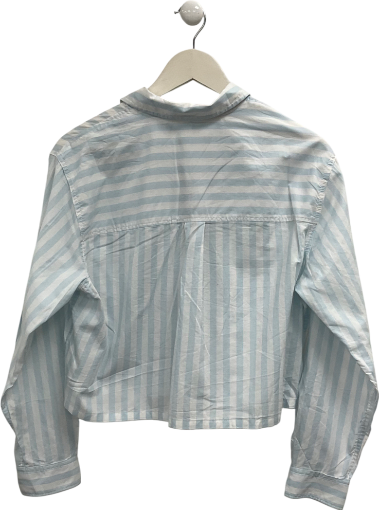 EVERLANE Blue Cotton Striped Shirt UK S