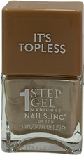 Nails Inc 1-step Gel It's Topless Nail Polish 17496 Demi 14ml