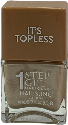Nails Inc 1-step Gel It's Topless Nail Polish 17496 Demi 14ml