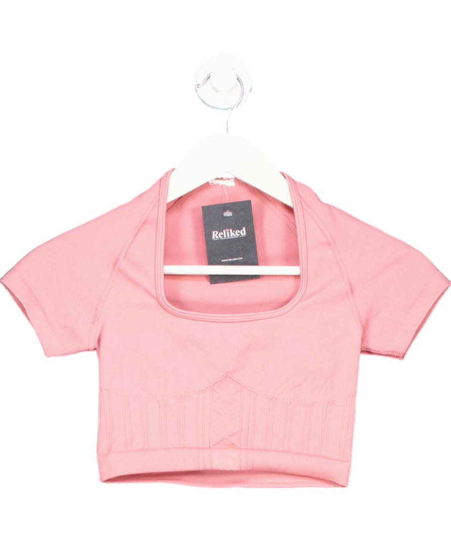 gymshark Pink Cut Out Top UK XS