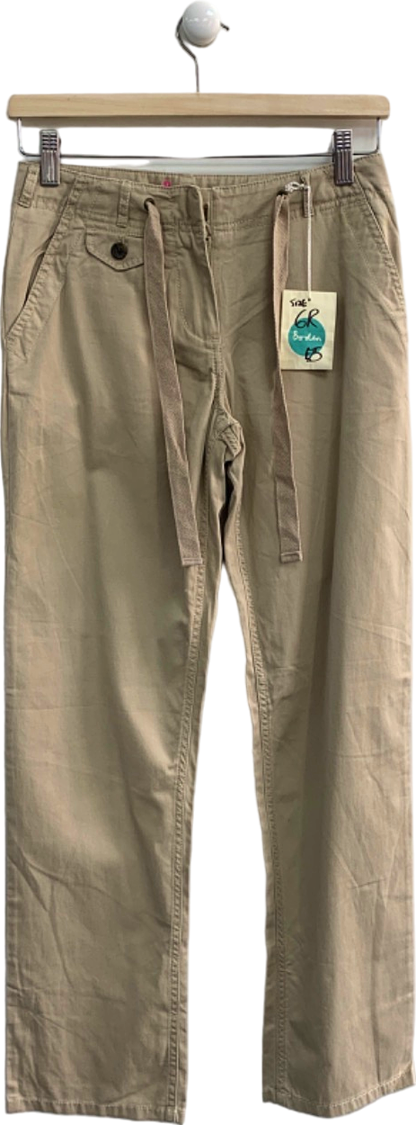 Boden Khaki Cotton Chino Trousers UK 6R