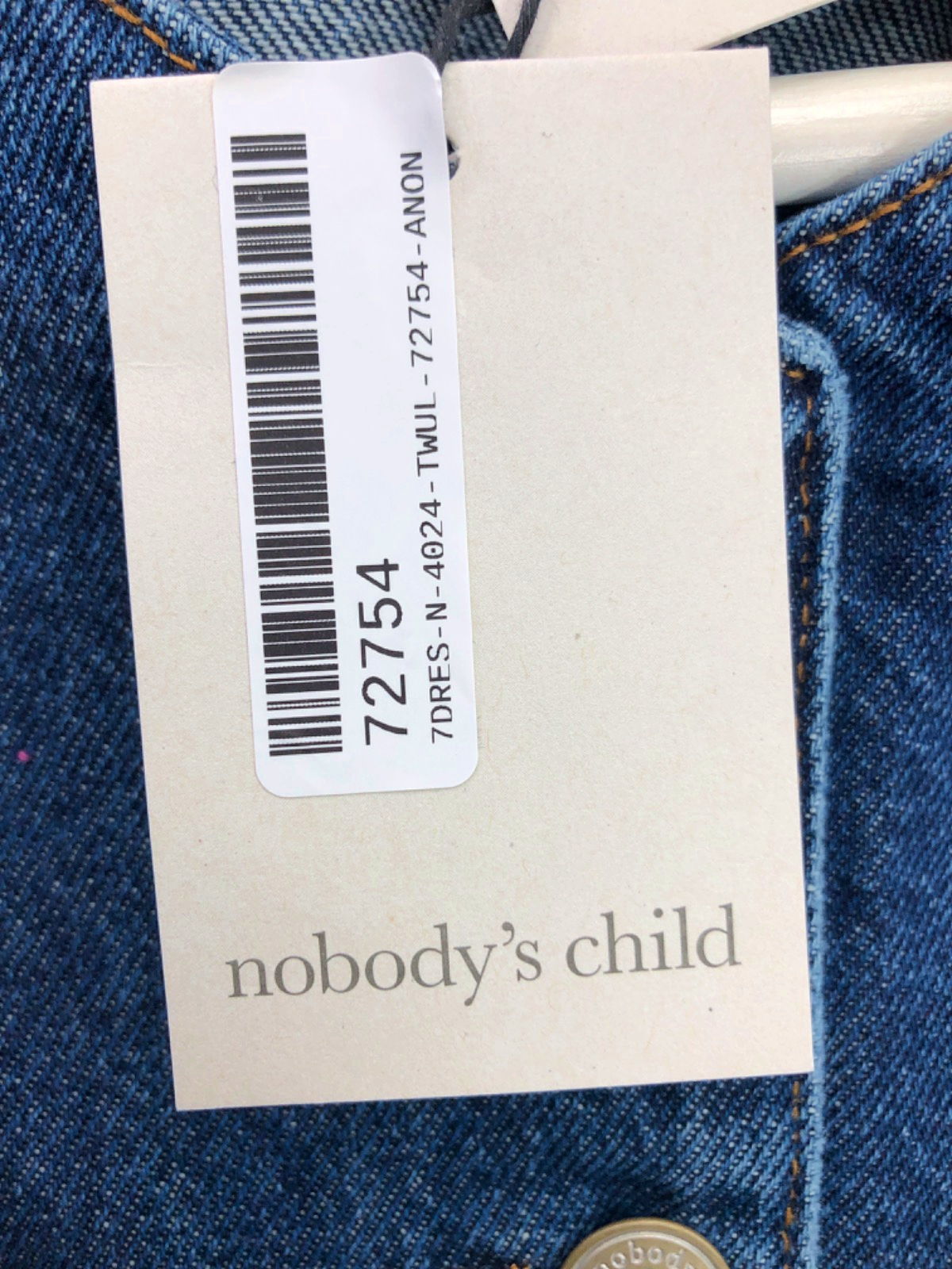 Nobody's Child Blue Denim Sinatra Mini Dress UK 10