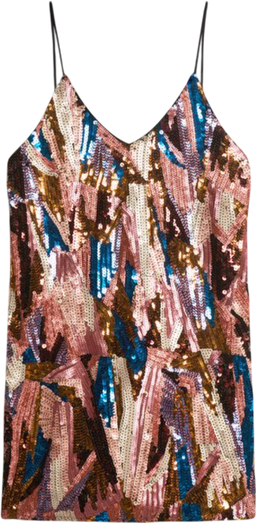 Superdry Multicoloured Deco Sequin Mini Dress UK 8